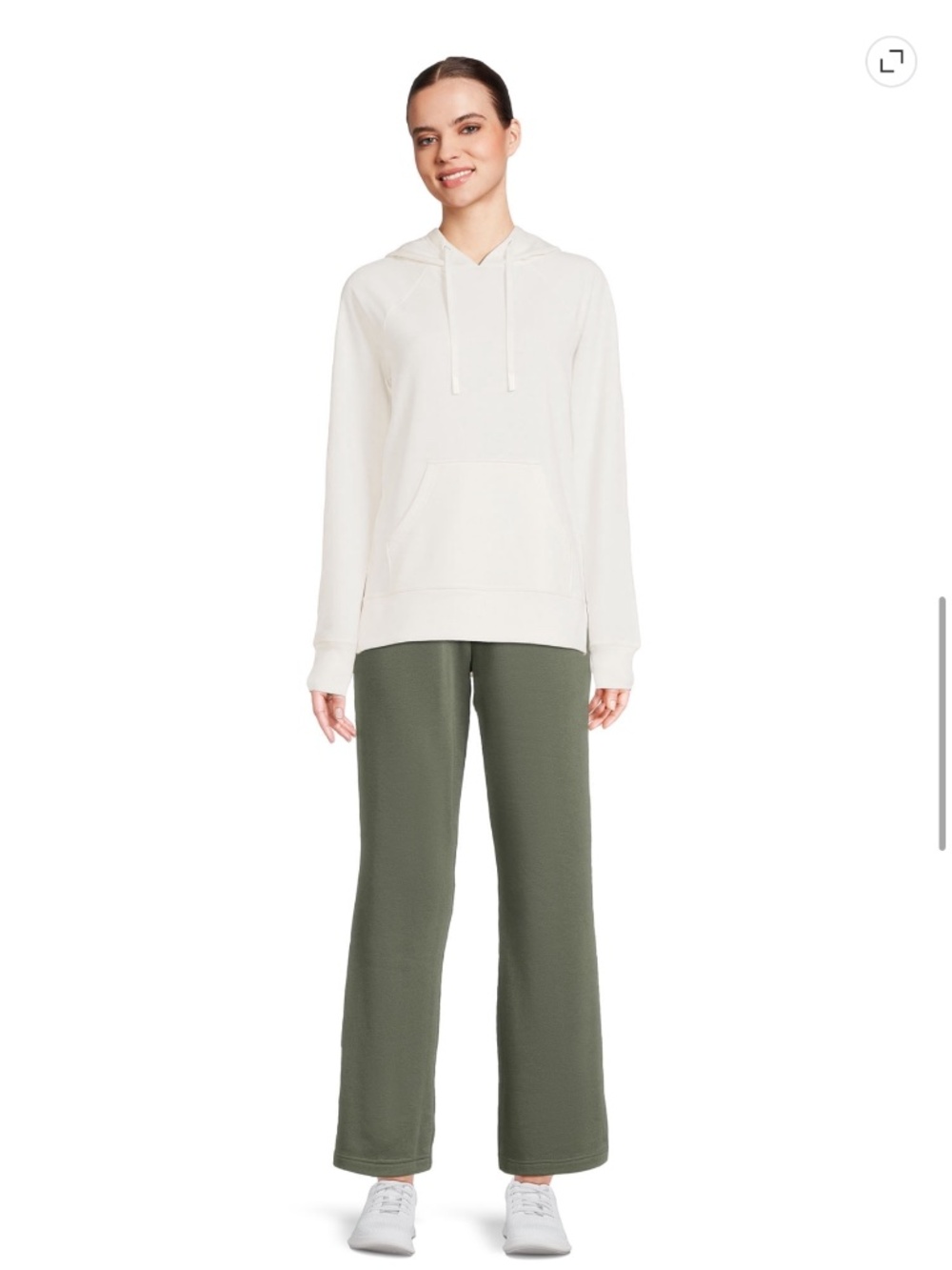 Athletic Works Women’s Green Midnight Wide Leg Pants W/Side Vents Size Large NWT - Picture 3 of 6
